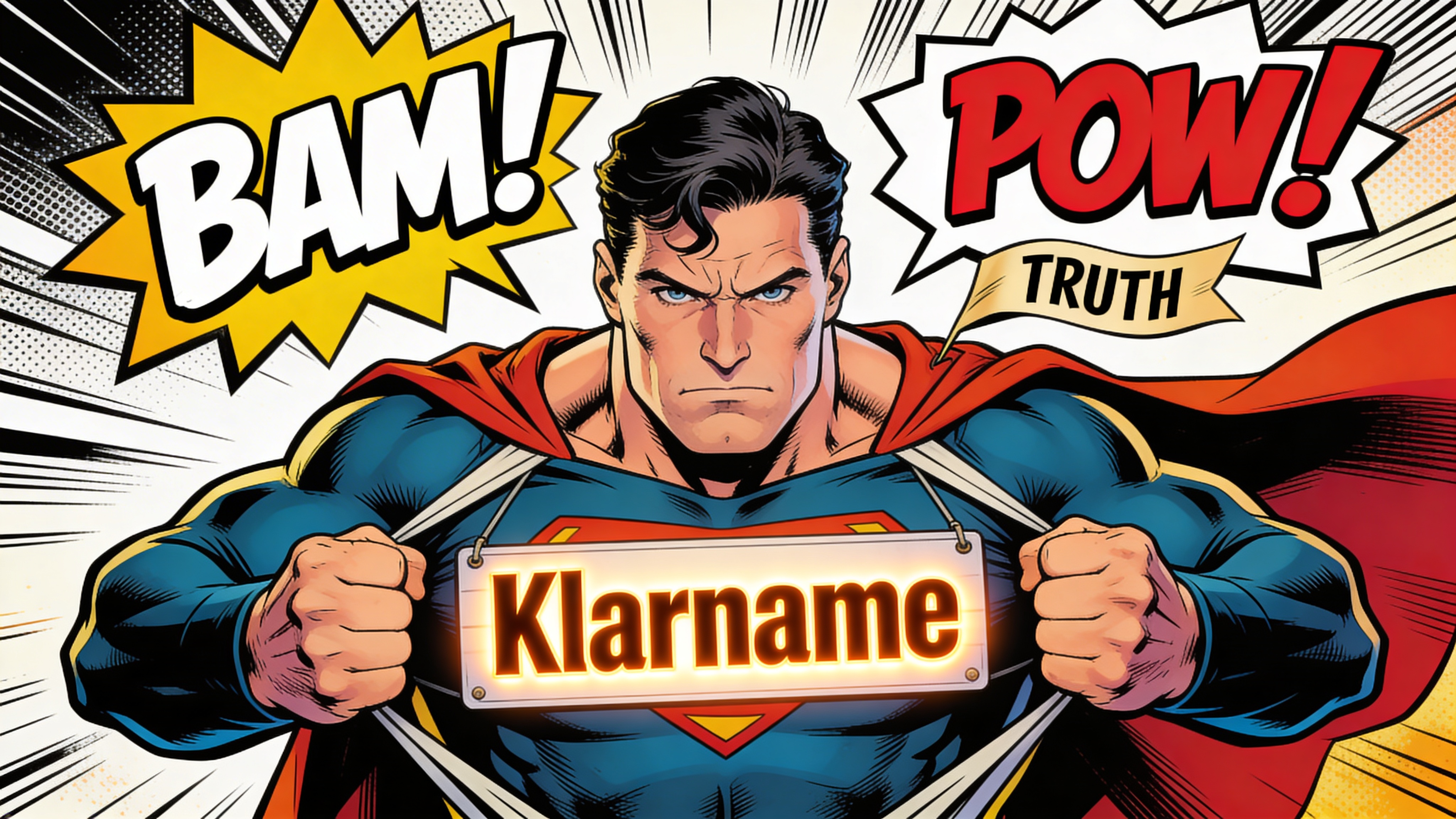 Superman Klarname Illustration